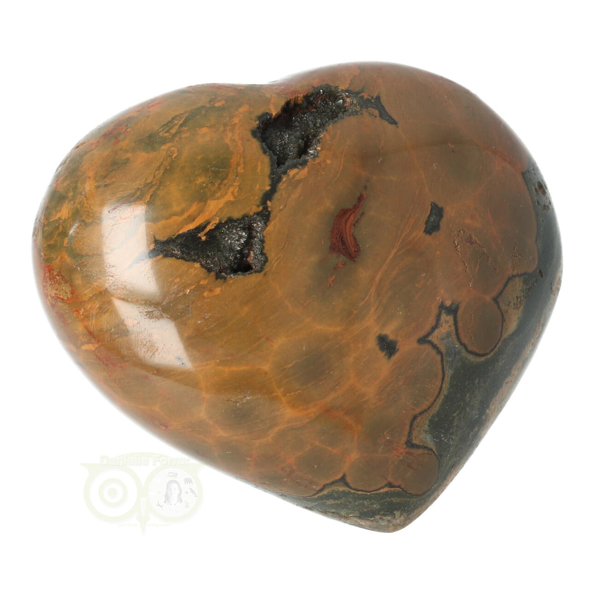 Herz aus Ozeanjaspis, 253 Gramm