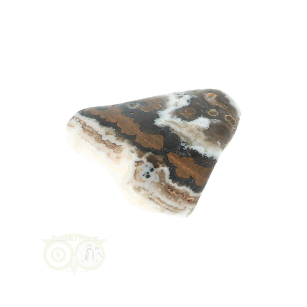 Ozeanjaspis-Trommelstein Nr. 34