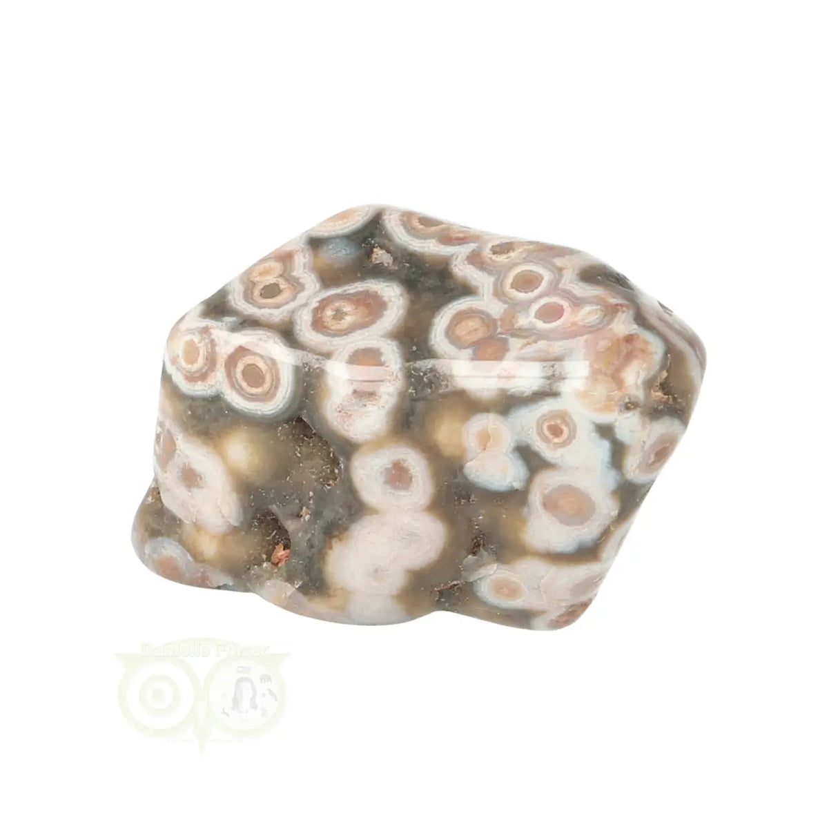 Ocean Jasper tumbled stone No. 41