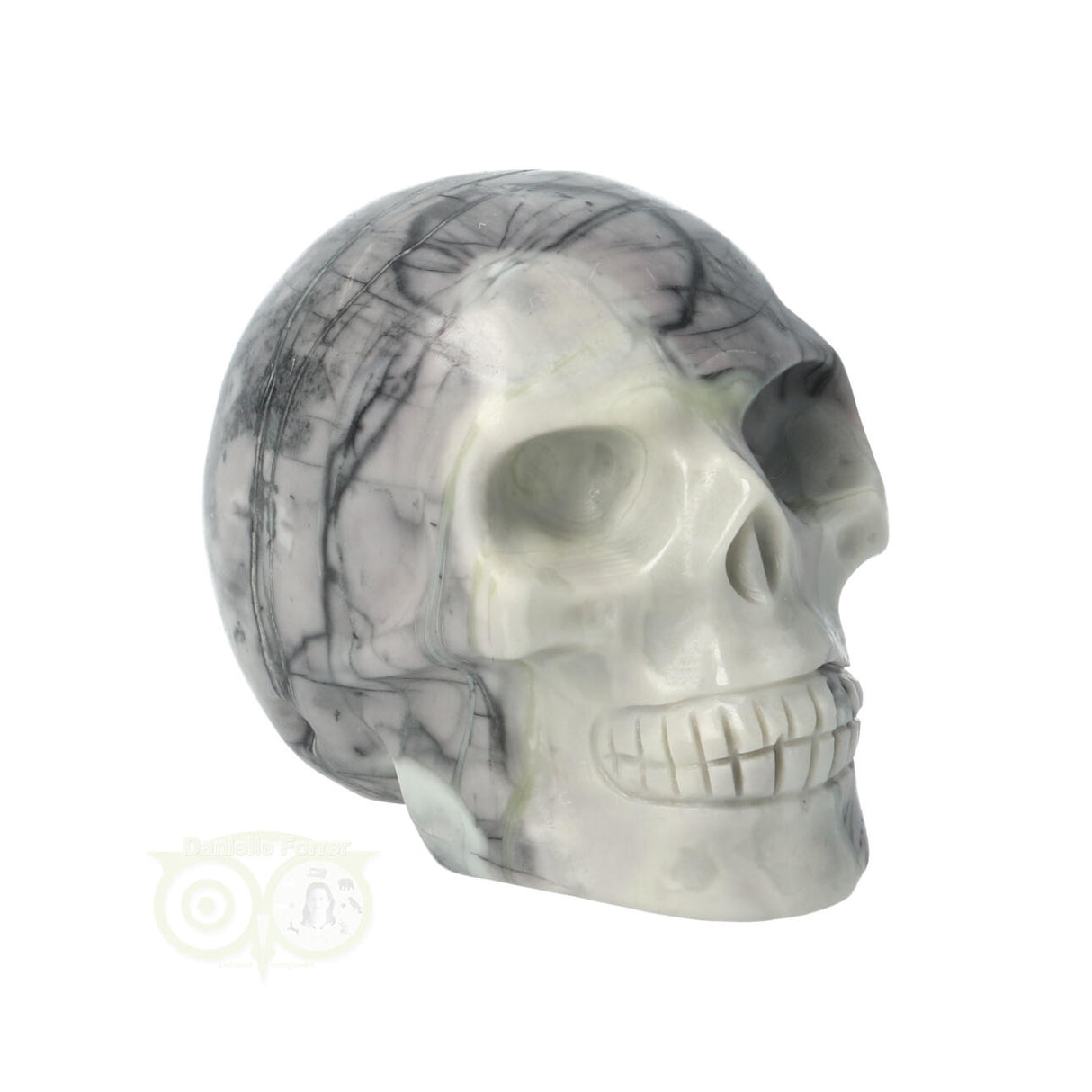 Picasso-Jaspis-Schädel Nr. 4