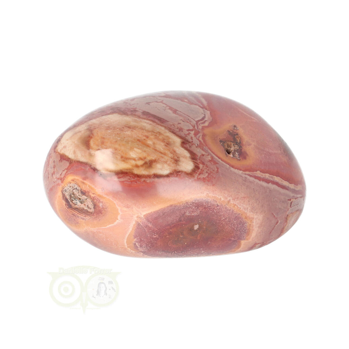 Polychroom Jaspis handsteen Nr 38