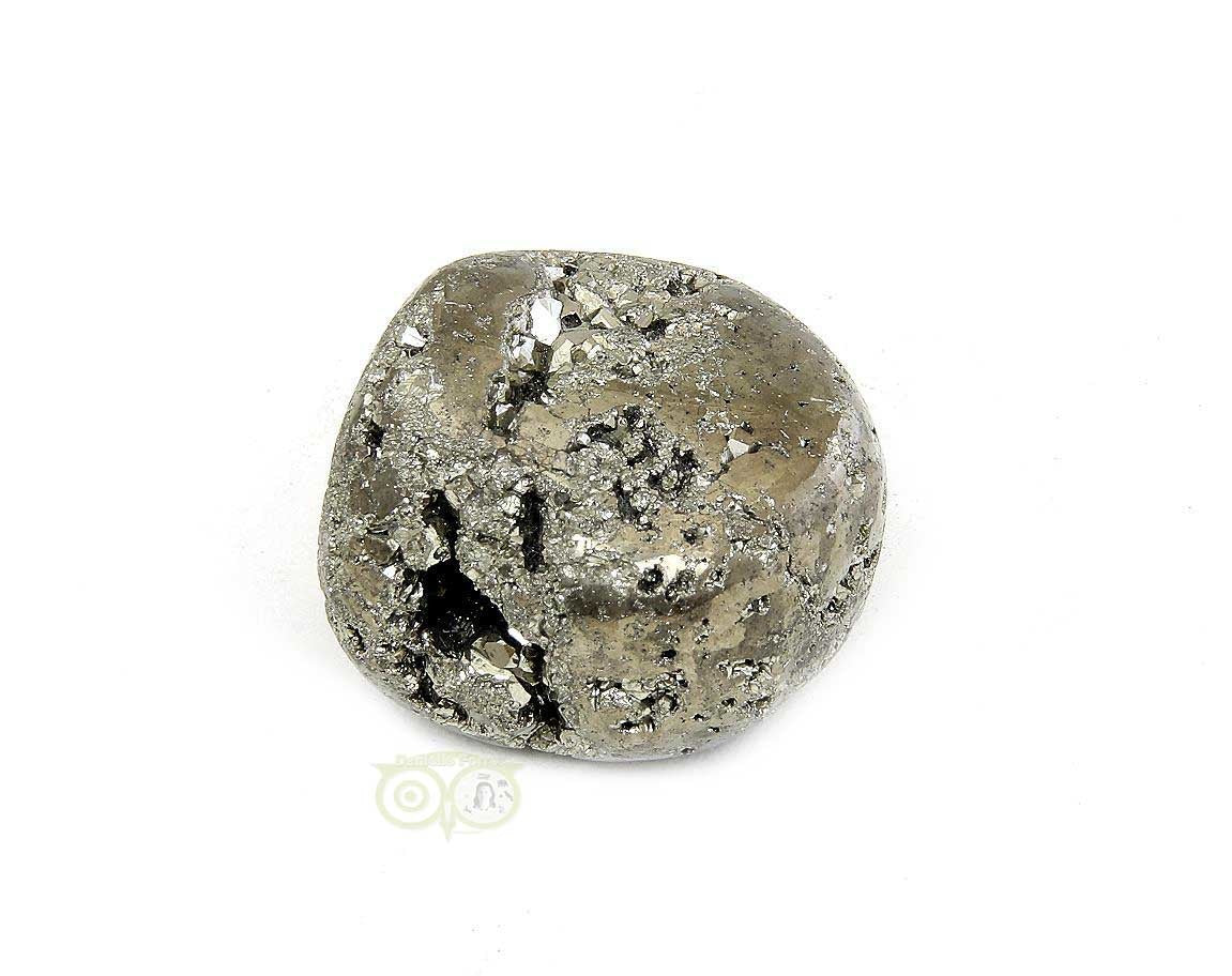 Pyrite tumbled stone No. 17