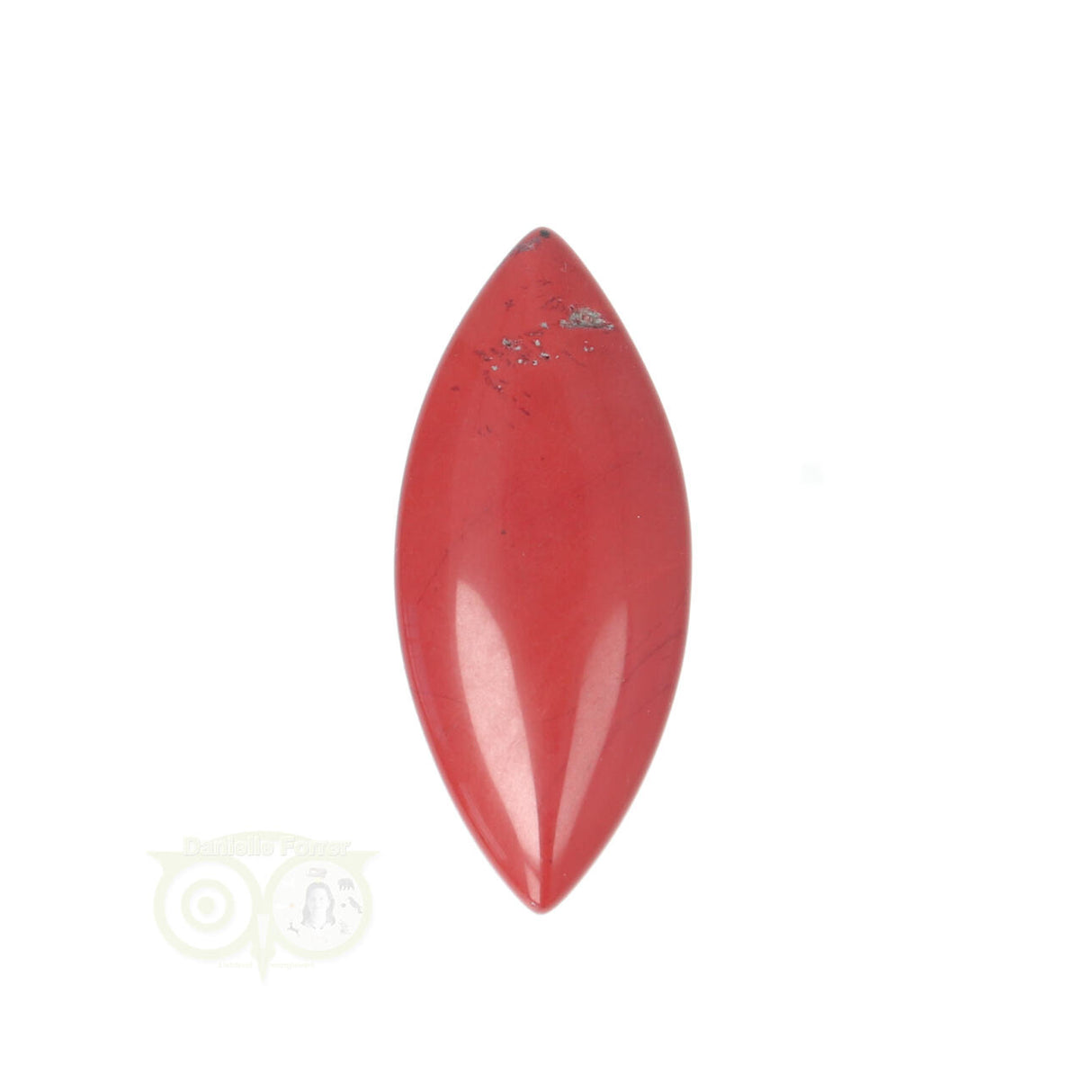 Rode Jaspis ovaal hanger Nr 12