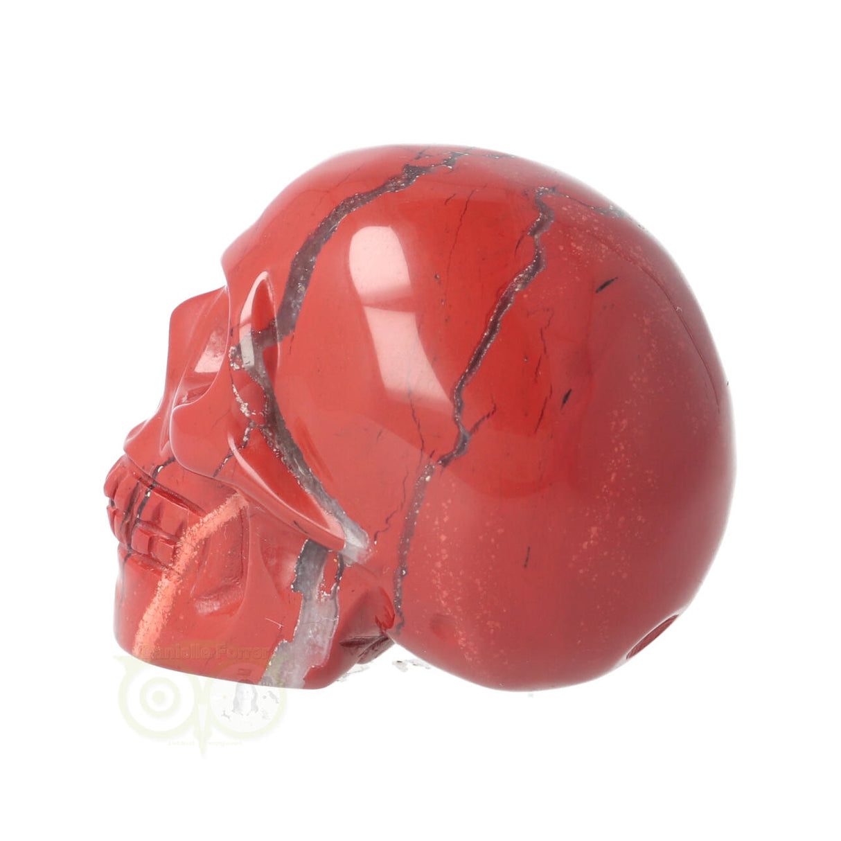Rode Jaspis schedel Nr 11