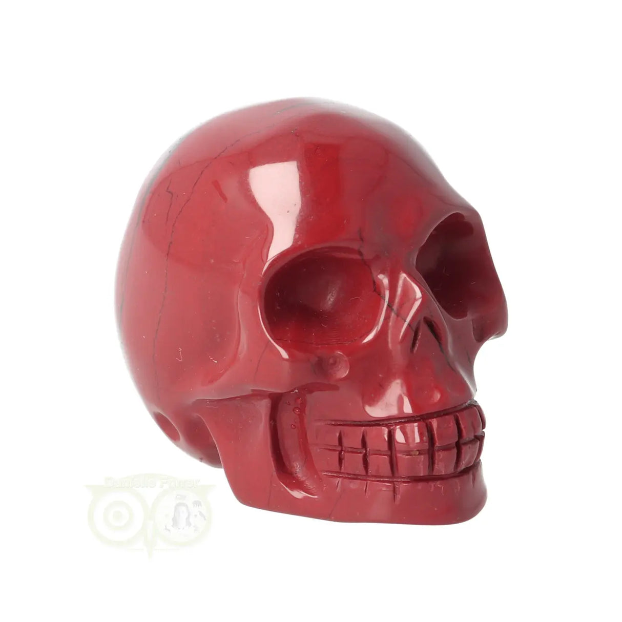 Rode Jaspis schedel Nr 17