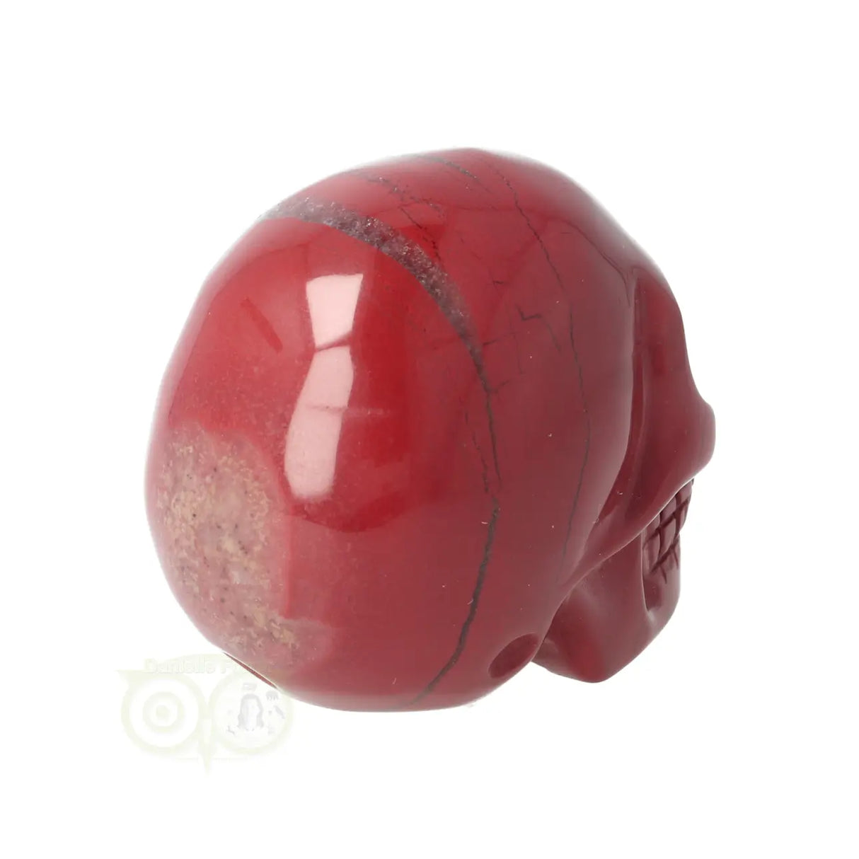 Rode Jaspis schedel Nr 17