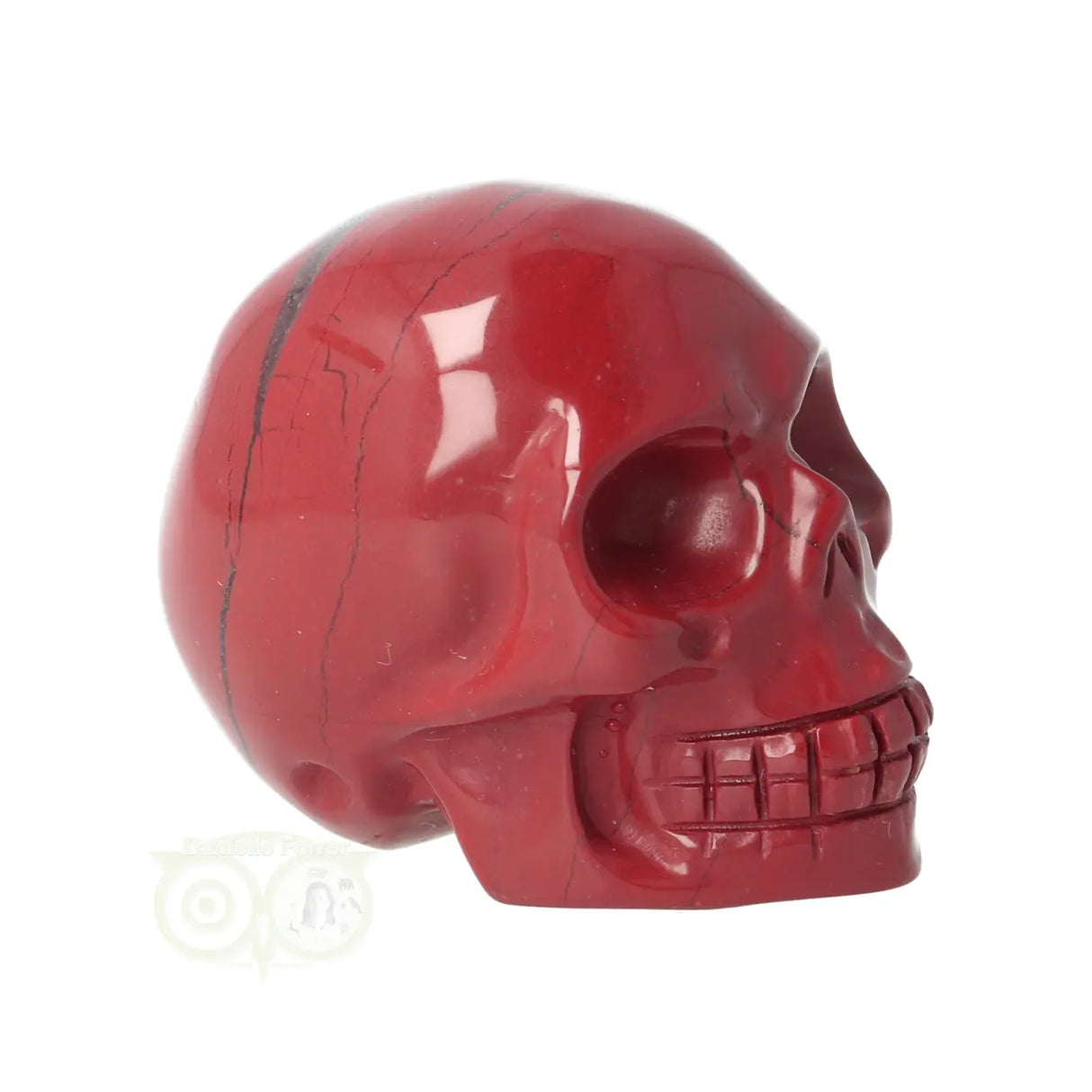 Rode Jaspis schedel Nr 17
