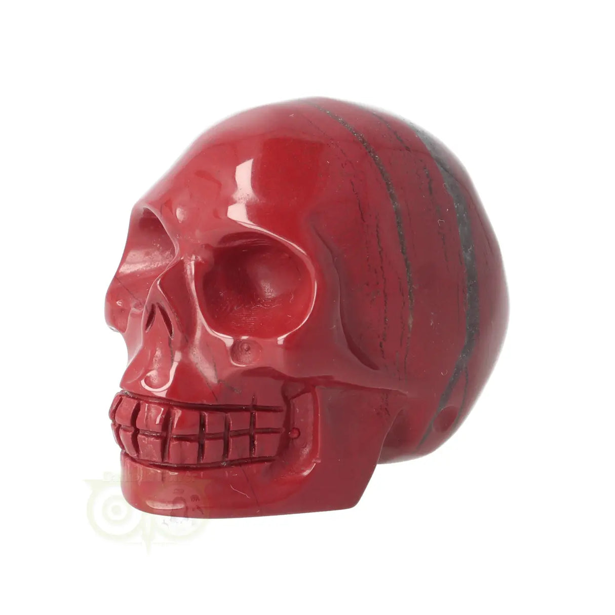 Rode Jaspis schedel Nr 17