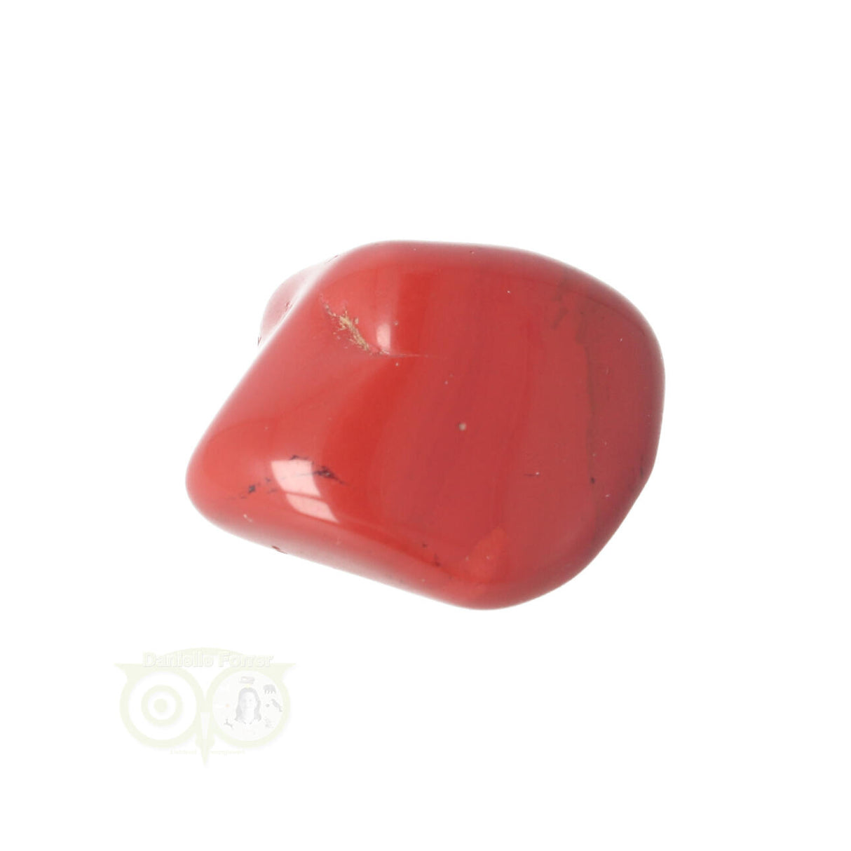 Rode Jaspis trommelsteen Nr 42