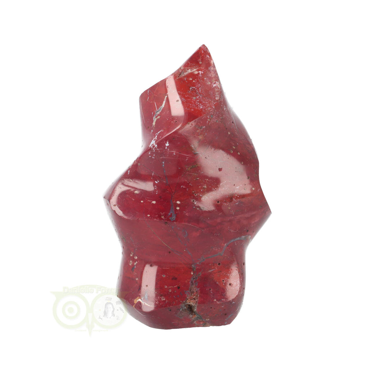 Rode Jaspis vlam sculptuur Nr 3