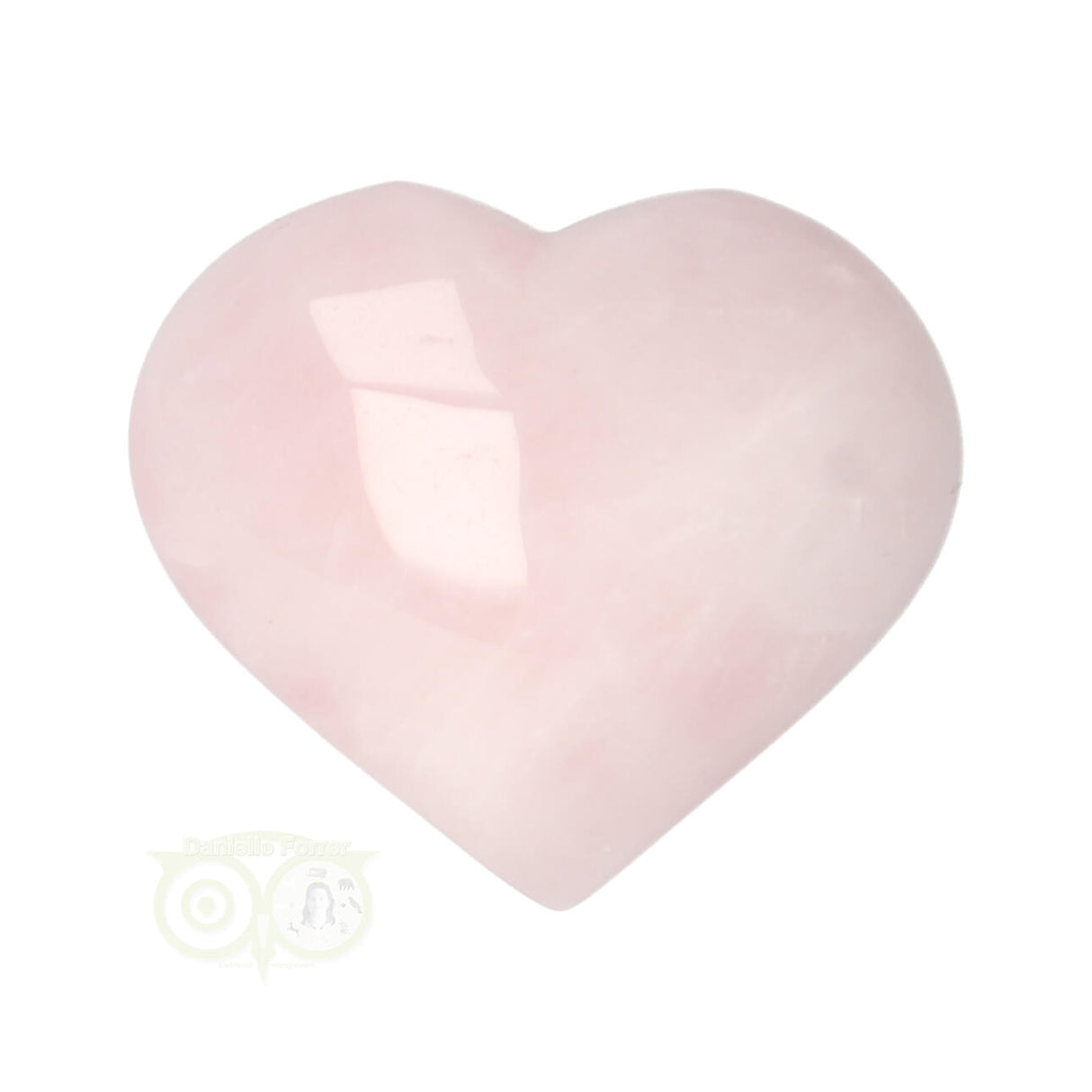 Rose quartz ball (Puffy) heart No. 24 - 4 cm