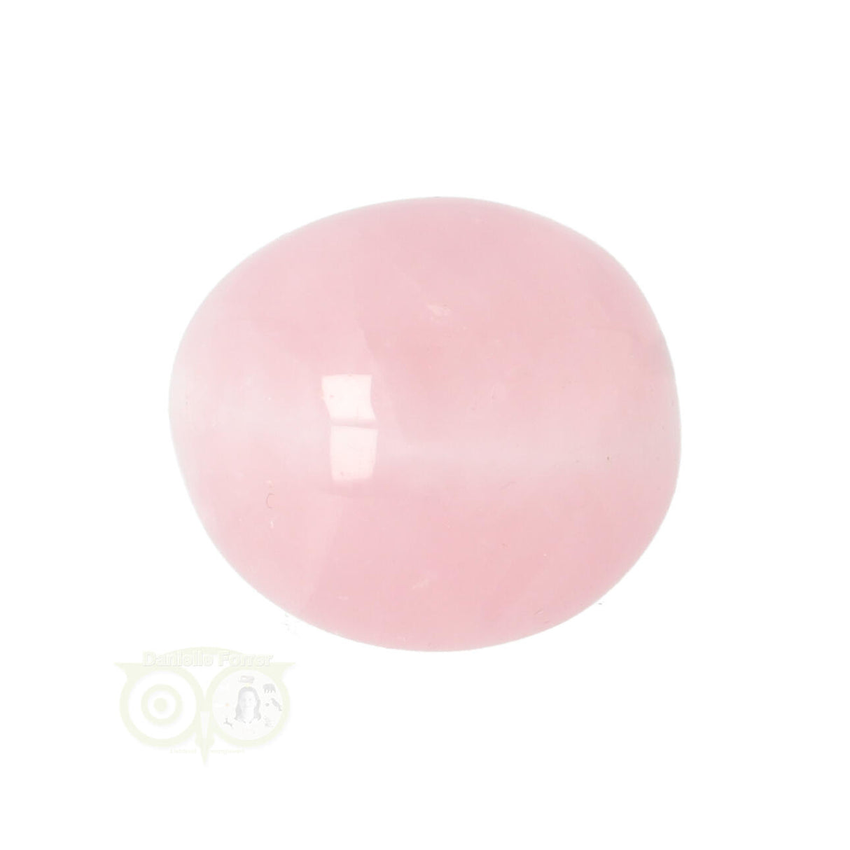 Rose quartz rounded hand stone No. 17
