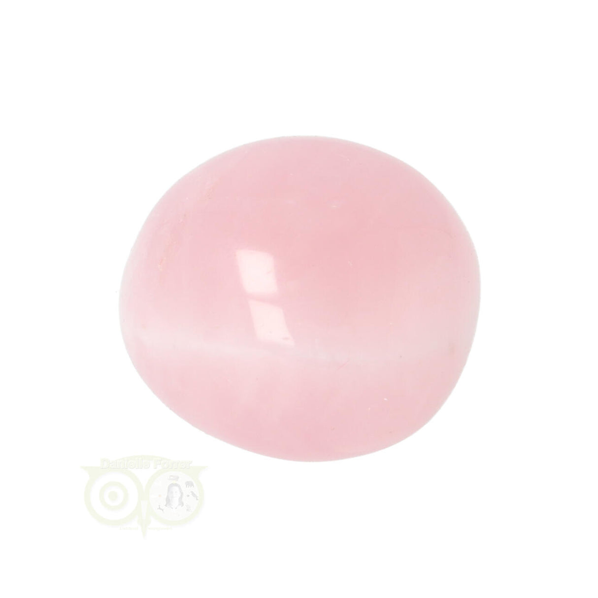 Rose quartz rounded hand stone No. 17