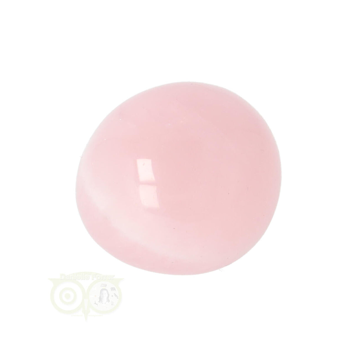 Rose quartz rounded hand stone No. 17