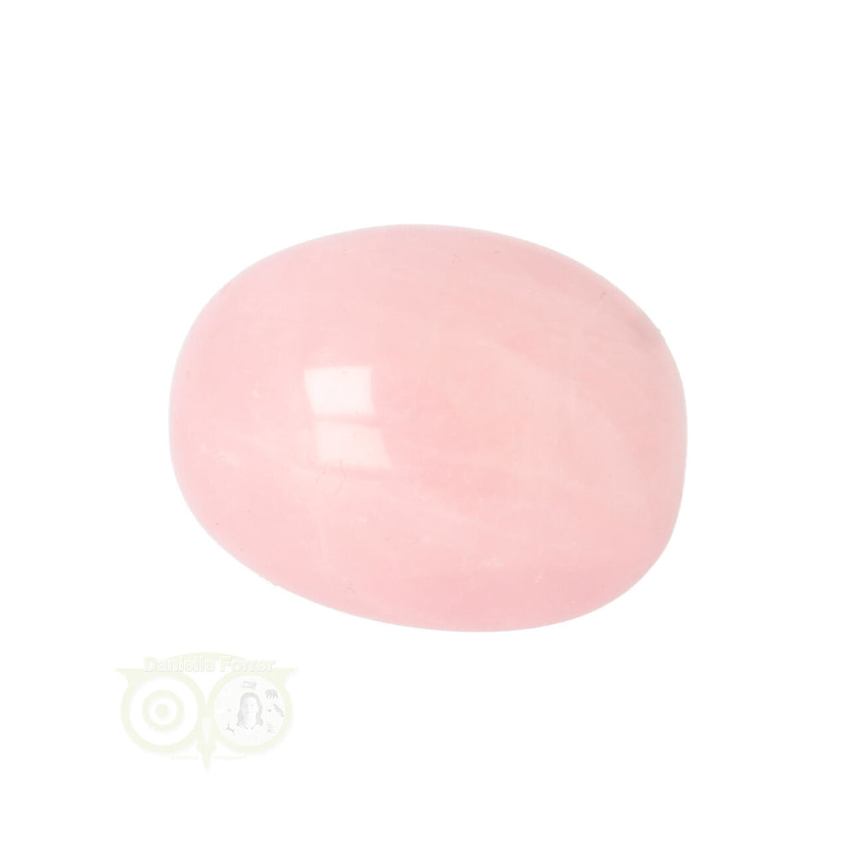 Rose quartz rounded hand stone No. 18