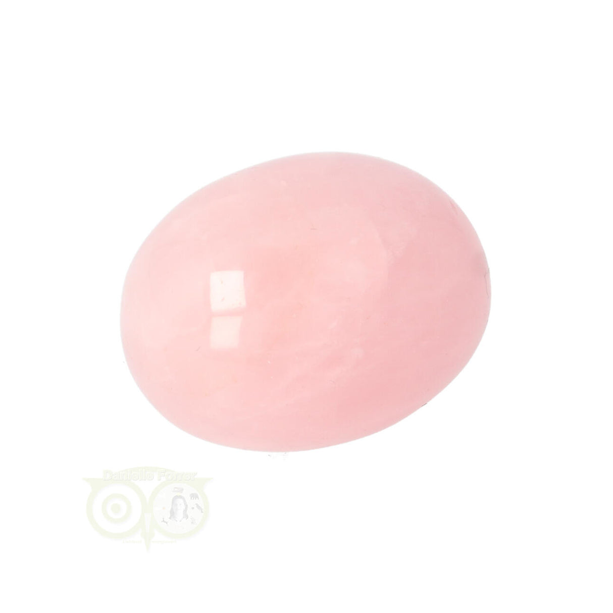 Rose quartz rounded hand stone No. 18