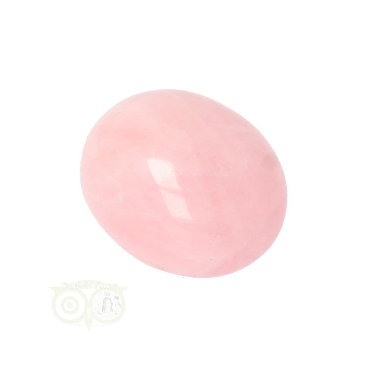 Rose quartz rounded hand stone No. 18