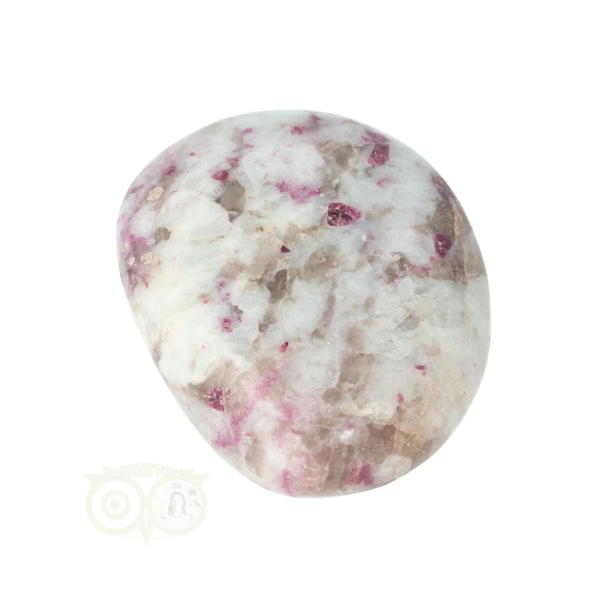 Rubbeliet ( rode toermalijn ) handsteen Nr 33