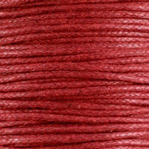 Waxkoord 1.5 mm Rood / Ruby Red 1,2 mtr
