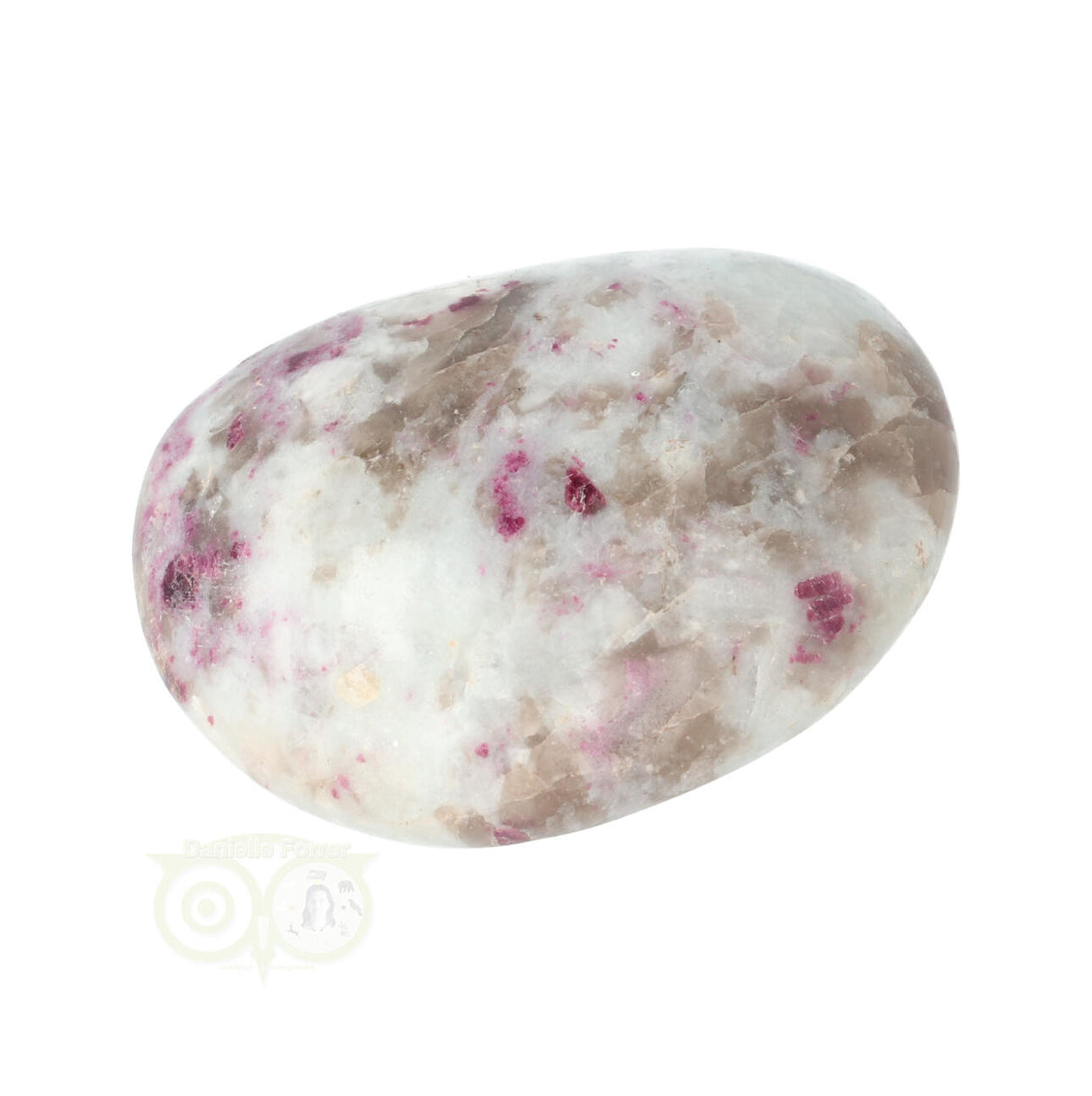 Rubbeliet ( rode toermalijn ) handsteen Nr 33