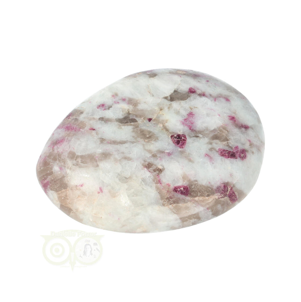 Rubbeliet ( rode toermalijn ) handsteen Nr 33