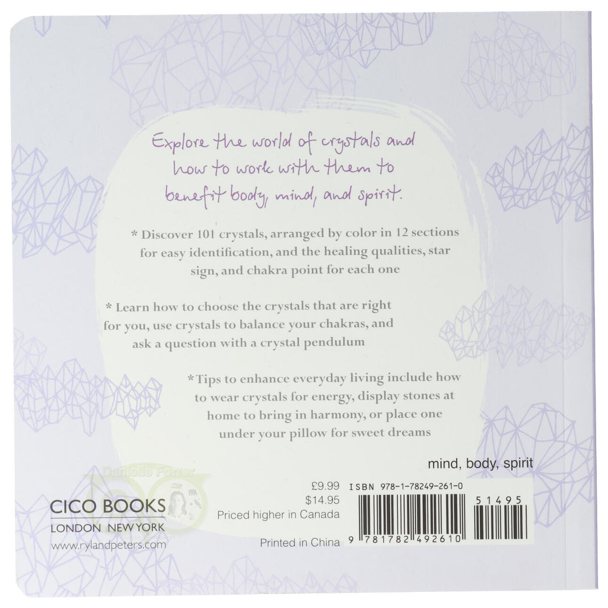 The little pocket book of Crystal tips & cures - Philip Permutt backcover