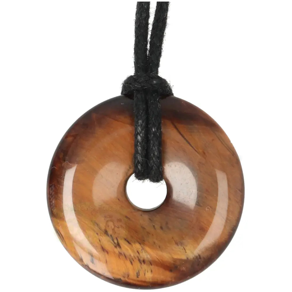 Tigeraugen-Donut-Anhänger Nr. 19 - Ø 3 cm