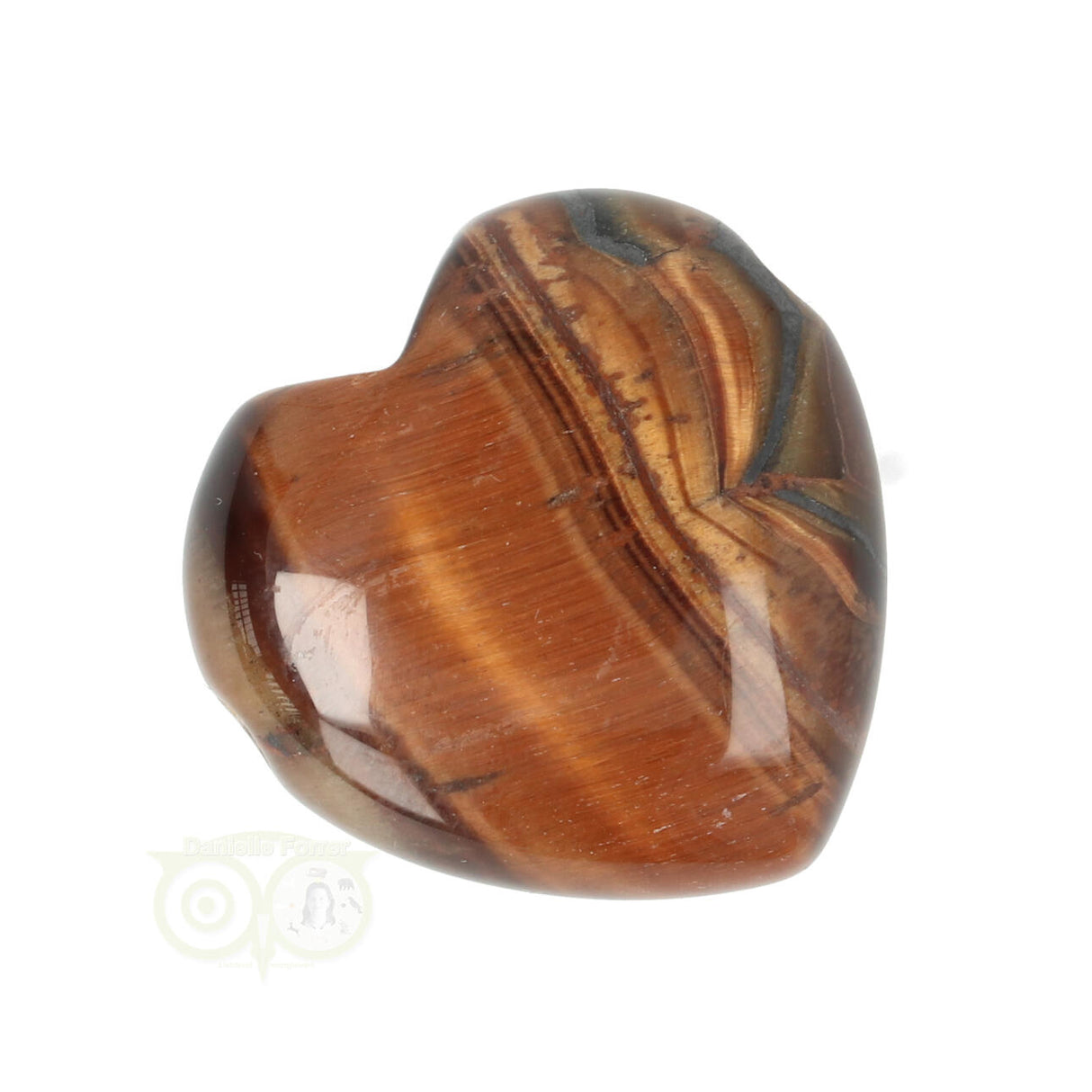 Tijgeroog Hart hanger Nr 20