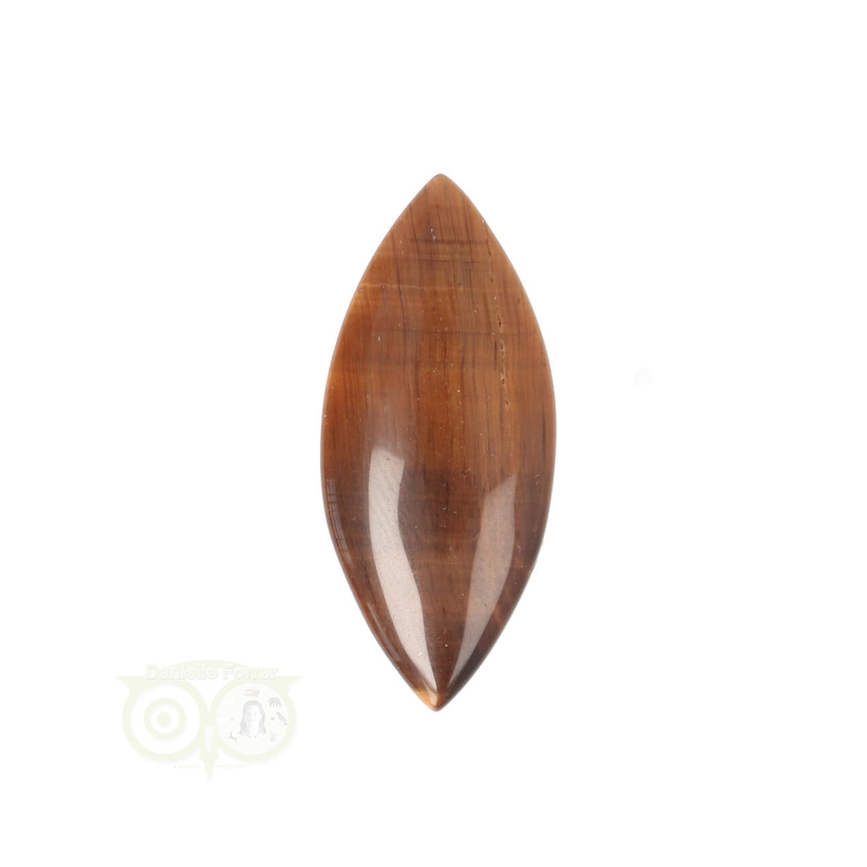 Tiger's Eye Oval-Drop Pendant #18 | Gemstone jewelry