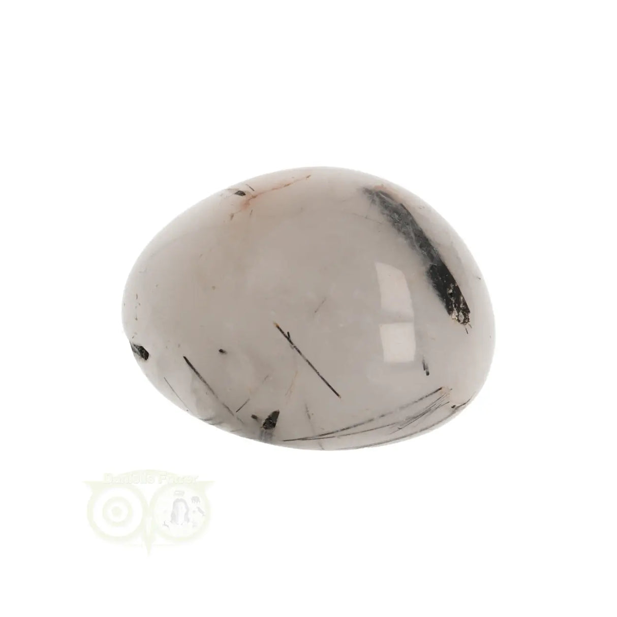 Toermalijn kwarts geronde trommelsteen Nr 28