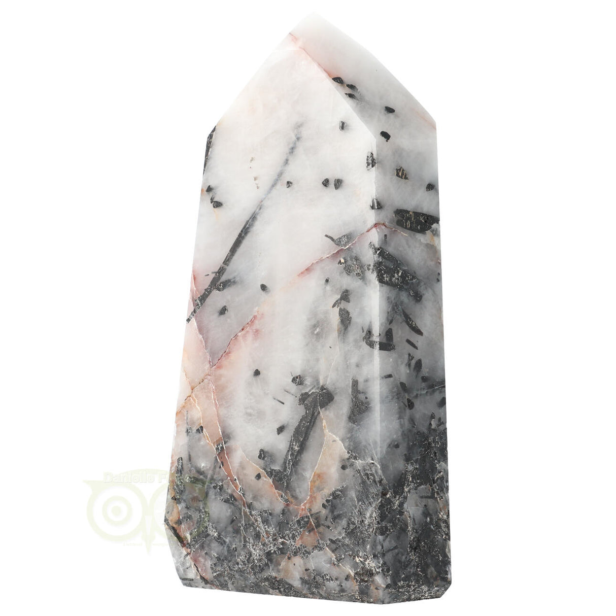 Toermalijnkwarts obelisk Nr 16