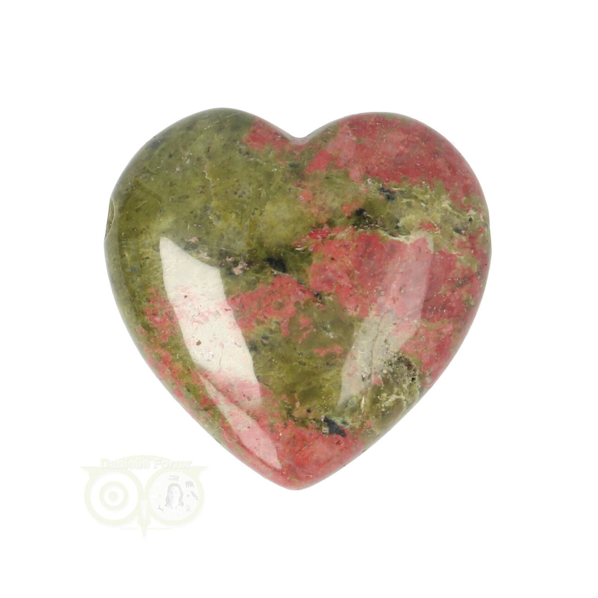 Unakite heart pendant No. 14