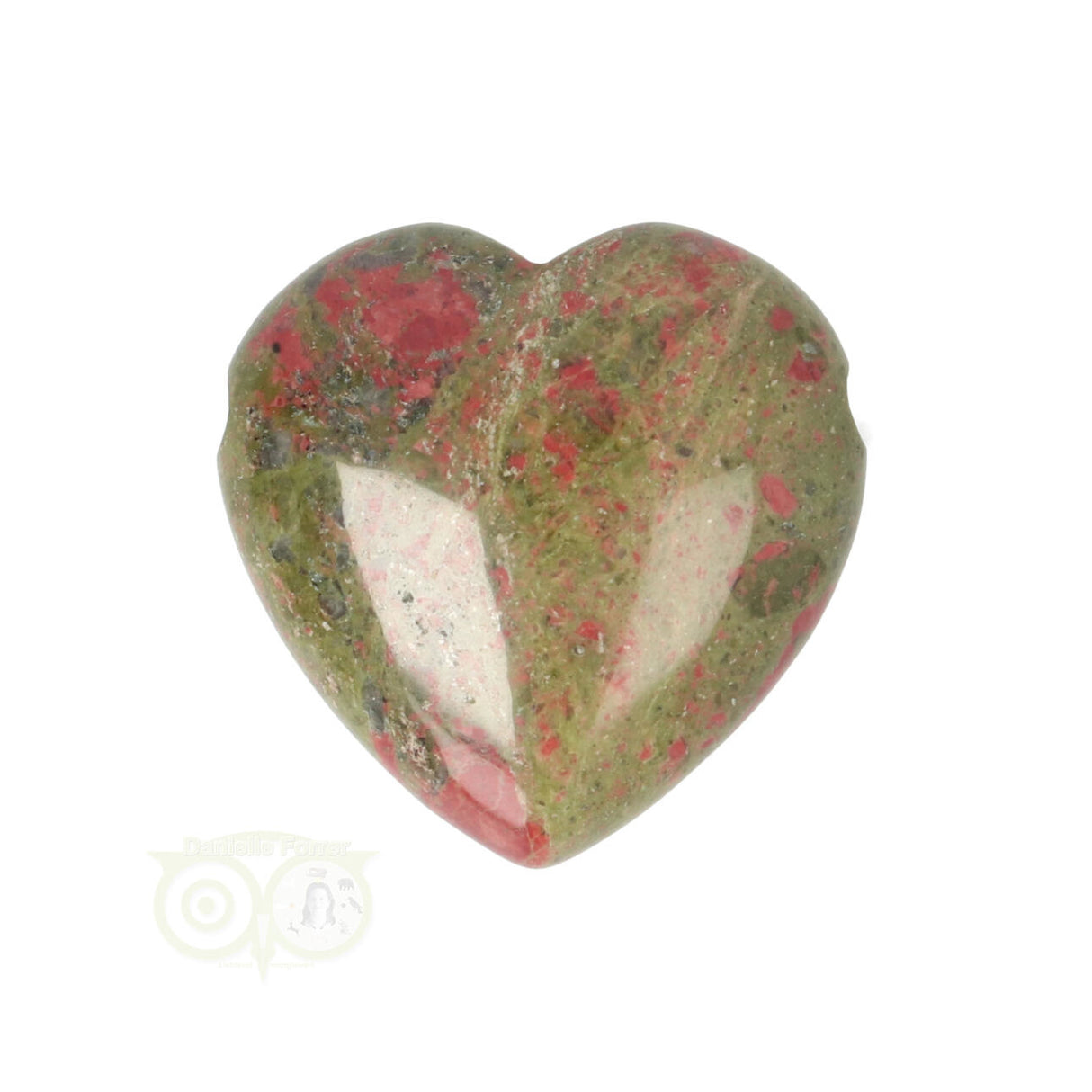 Unakite heart pendant No. 19