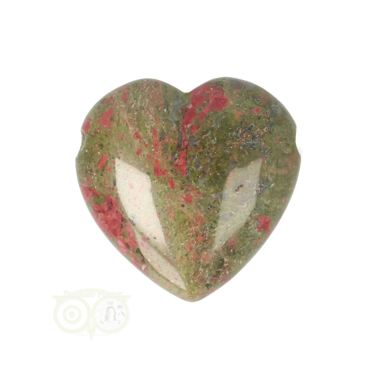 Unakite heart pendant No. 19