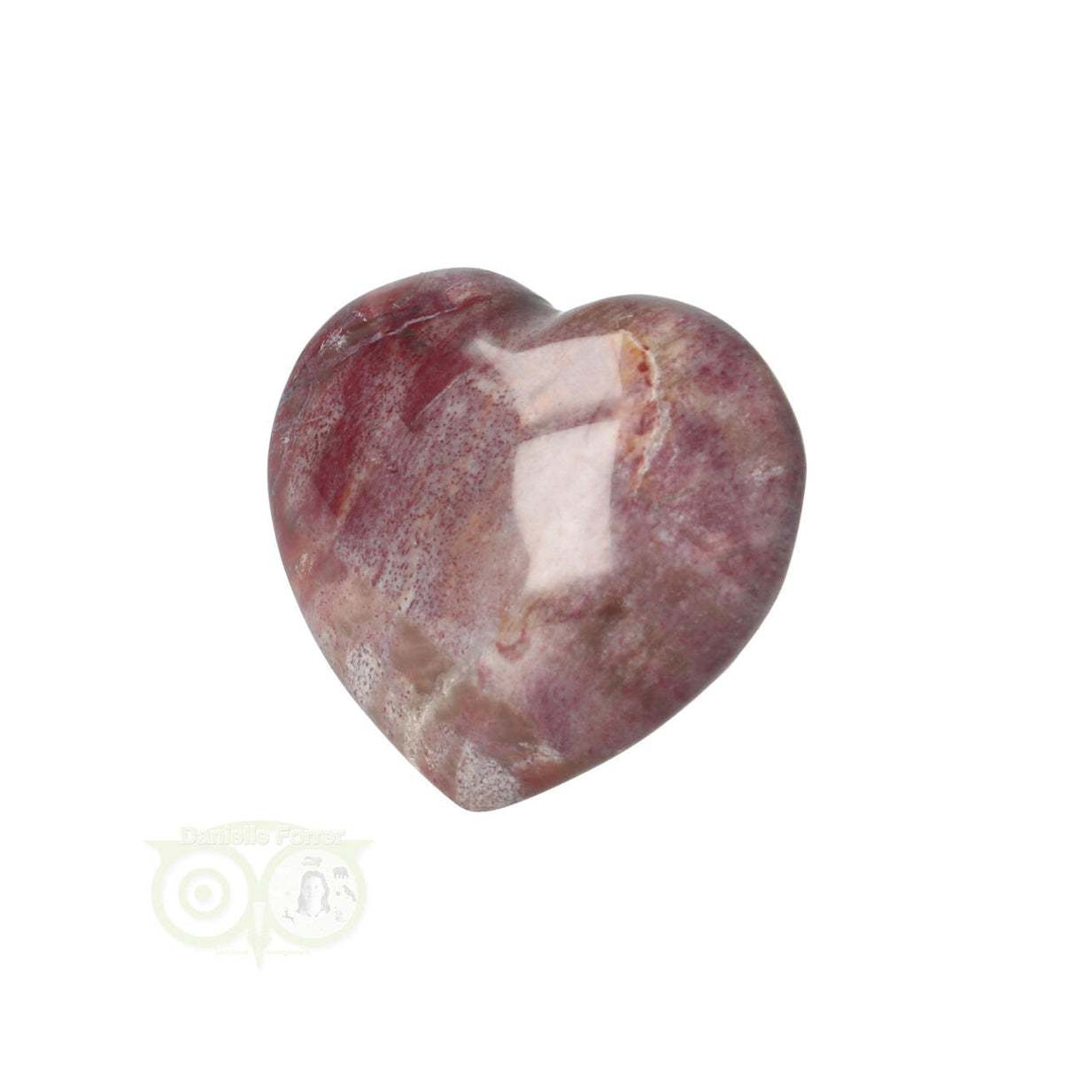 Petrified wood heart ± 3 cm No. 47