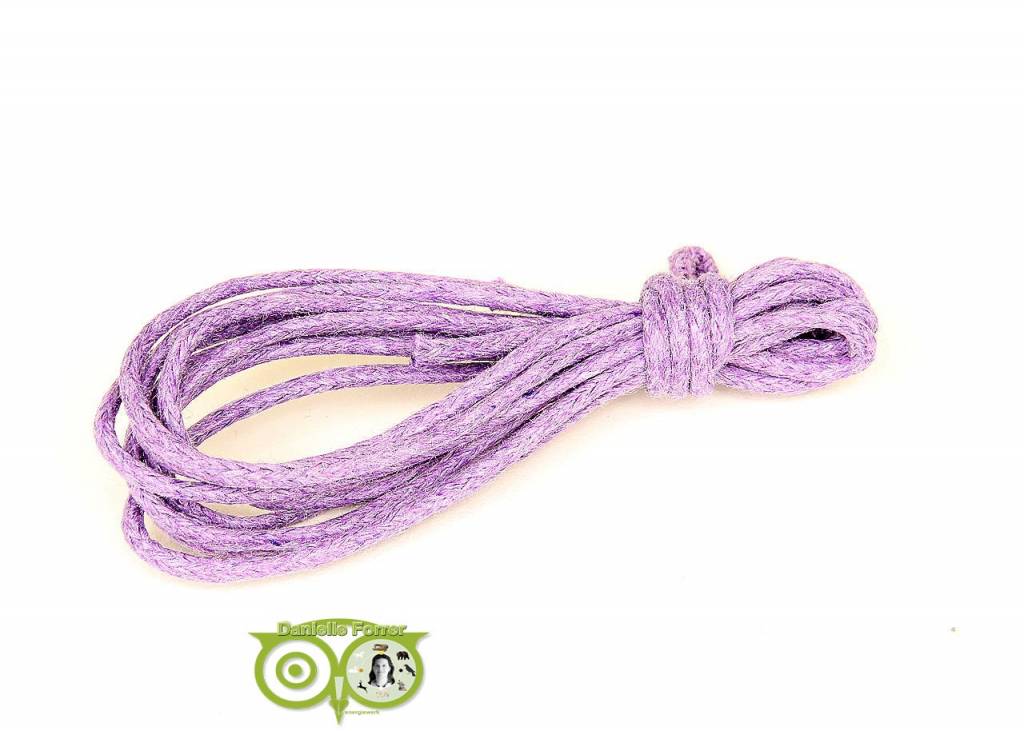 Wax cord 1.5 mm Violet-Lilac 1.2 mtr.