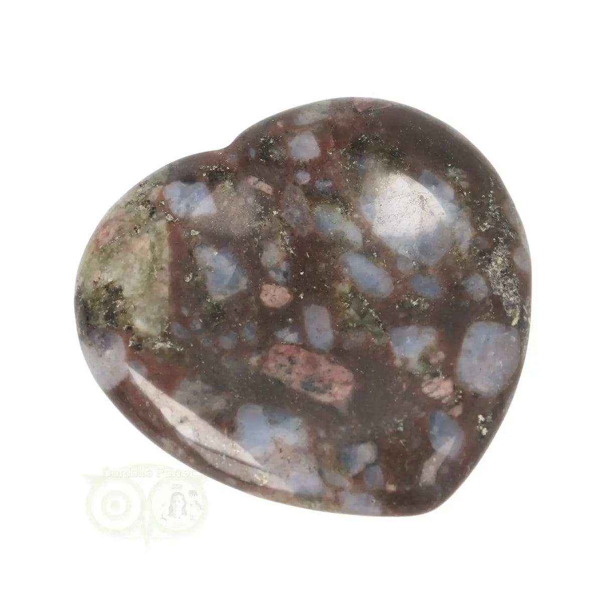 Volcanite 'Que Sera' heart worry stone No. 15