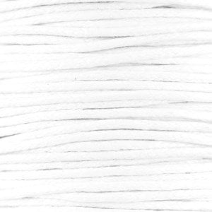 Waxkoord 1.5 mm wit 1,2 mtr.