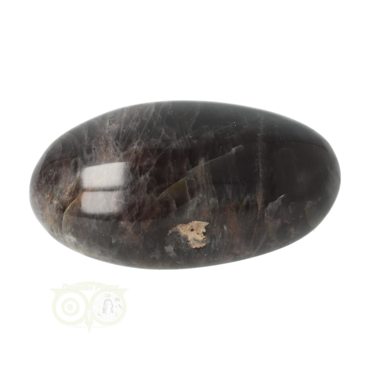 Black Moonstone hand stone No. 73