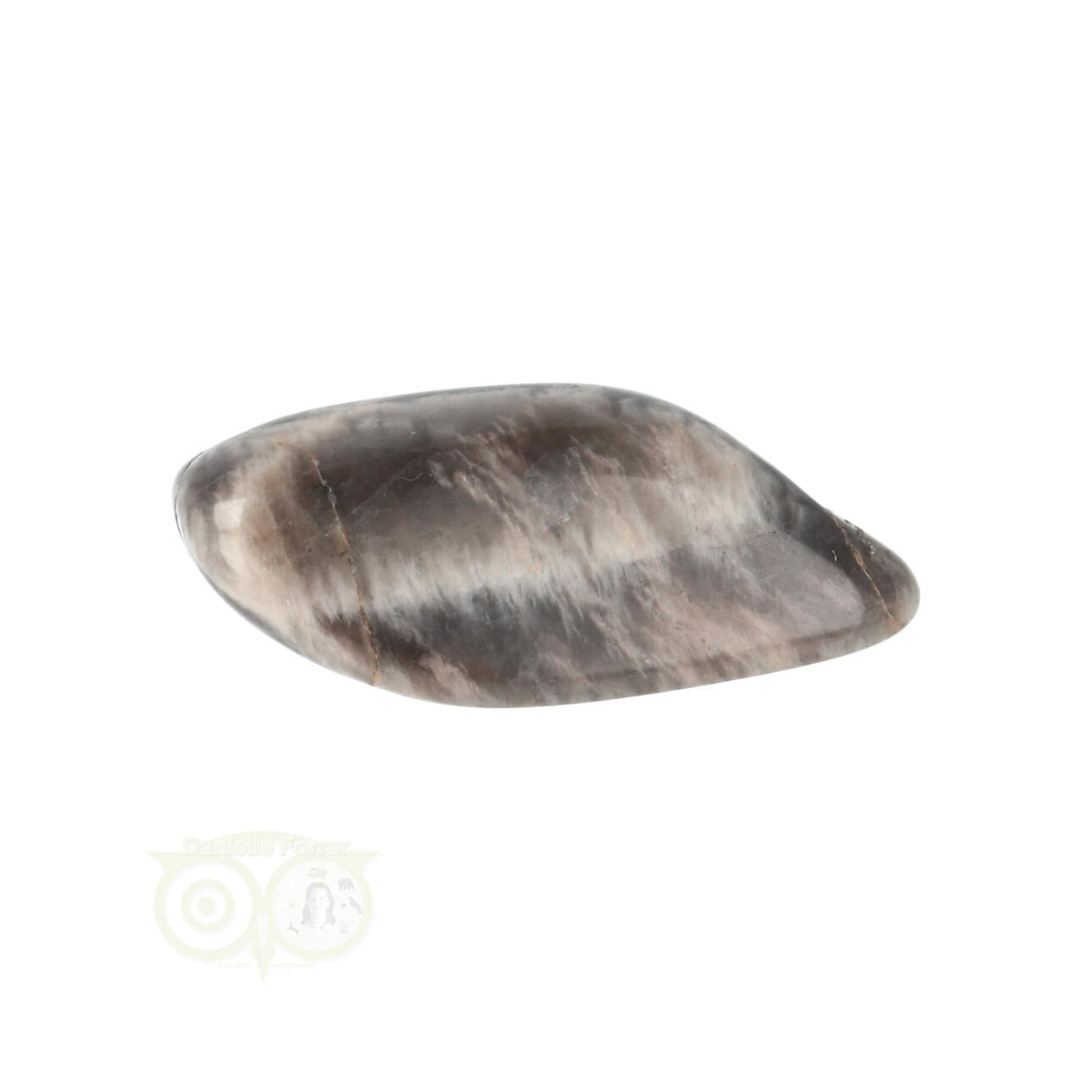 Black Moonstone tumbled stone No. 24