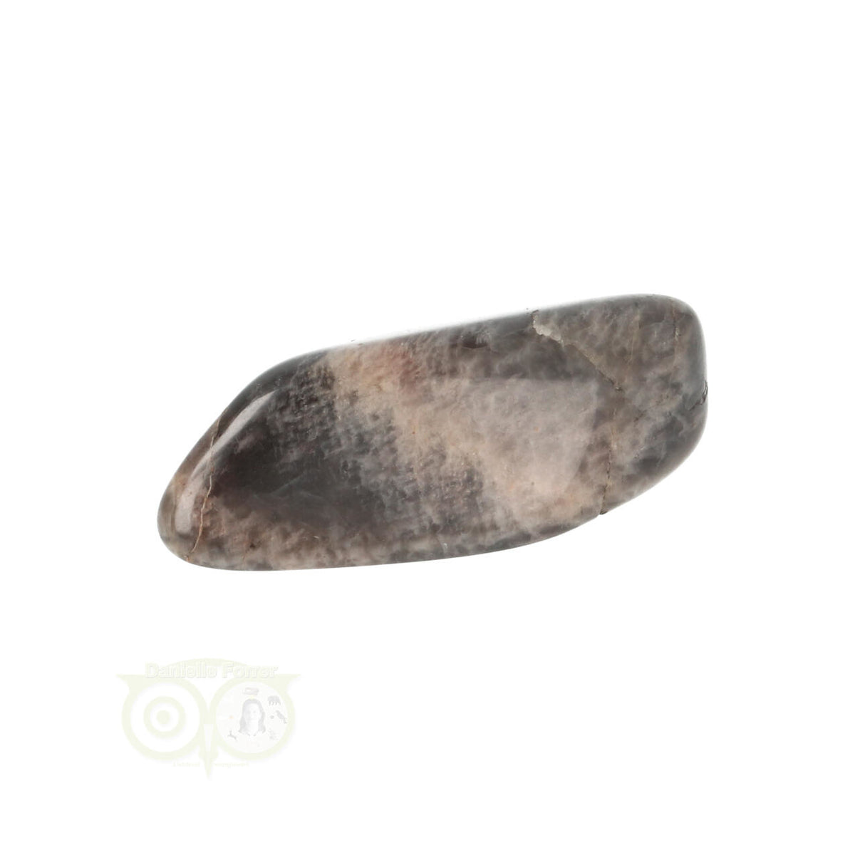 Black Moonstone tumbled stone No. 24