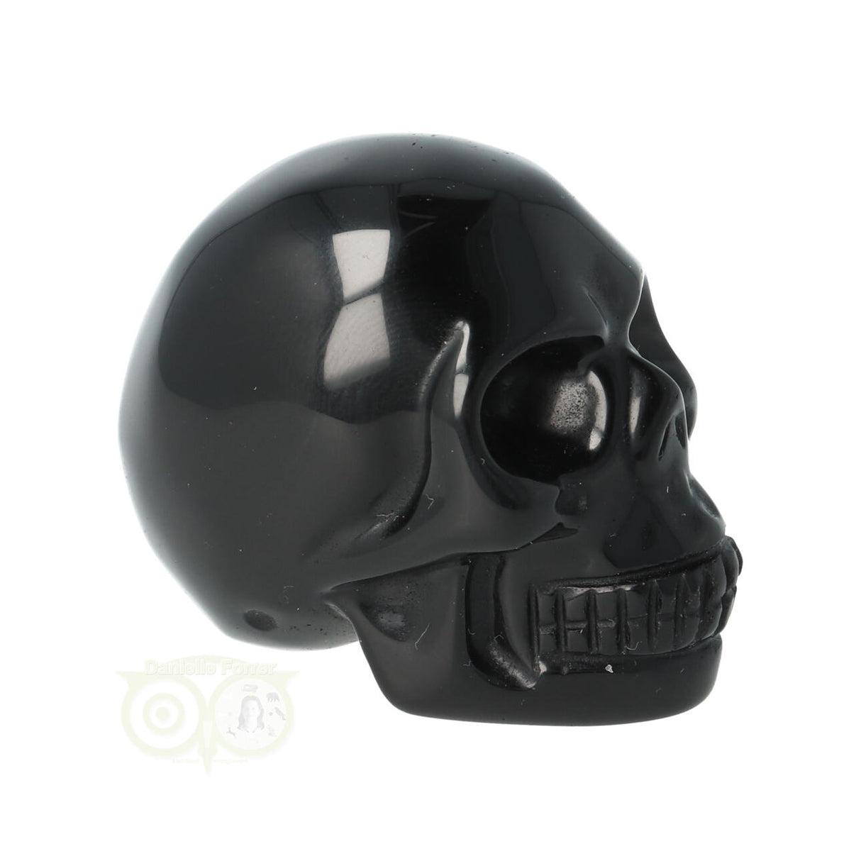 Zwarte Obsidiaan schedel Nr 10