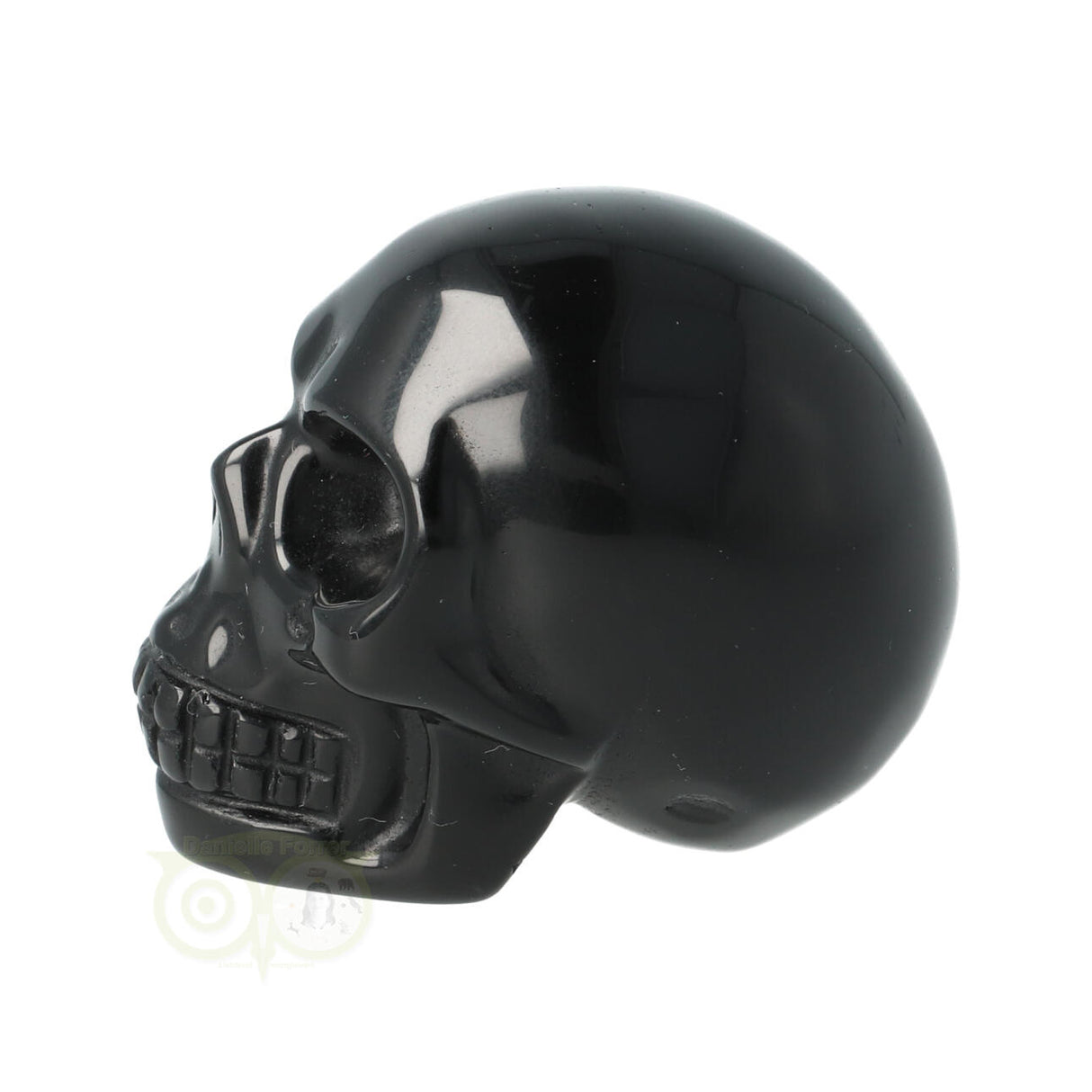 Zwarte Obsidiaan schedel Nr 10