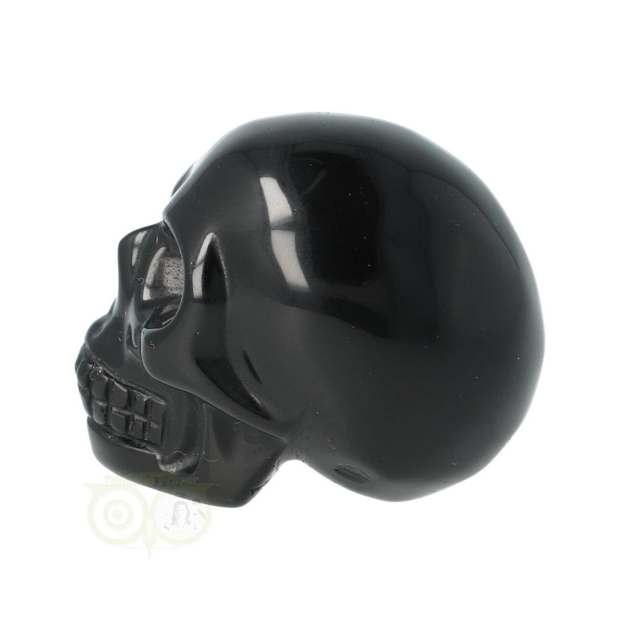 Zwarte Obsidiaan schedel Nr 10