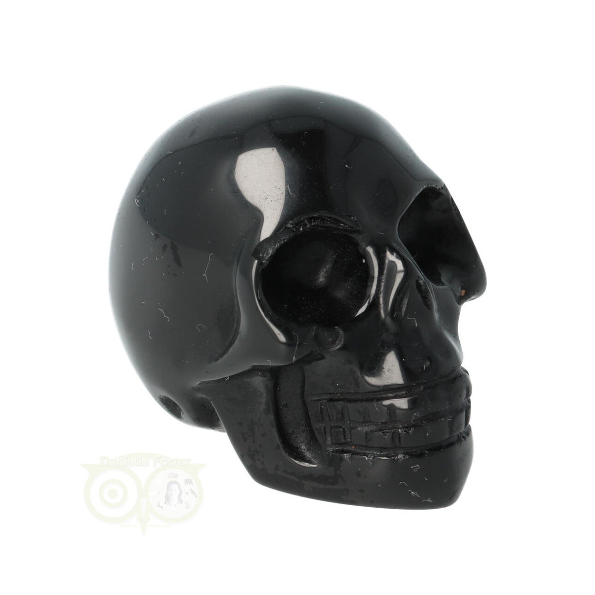 Zwarte Obsidiaan schedel Nr 16