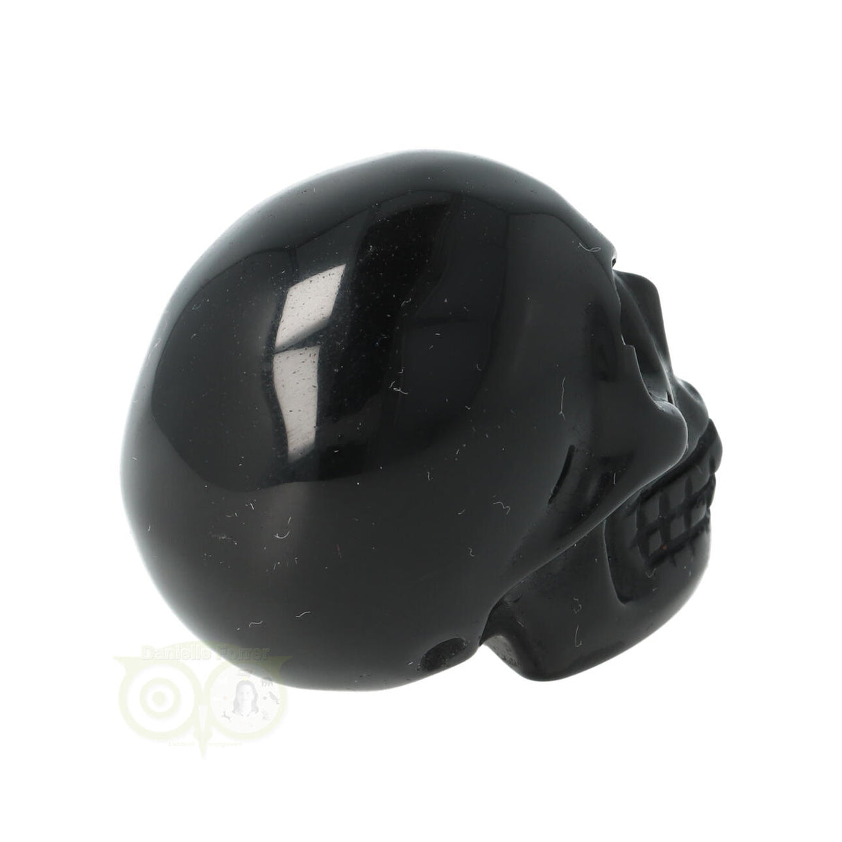 Zwarte Obsidiaan schedel Nr 16