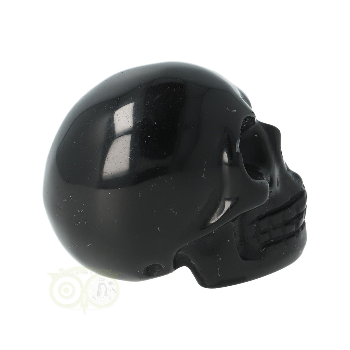 Zwarte Obsidiaan schedel Nr 16