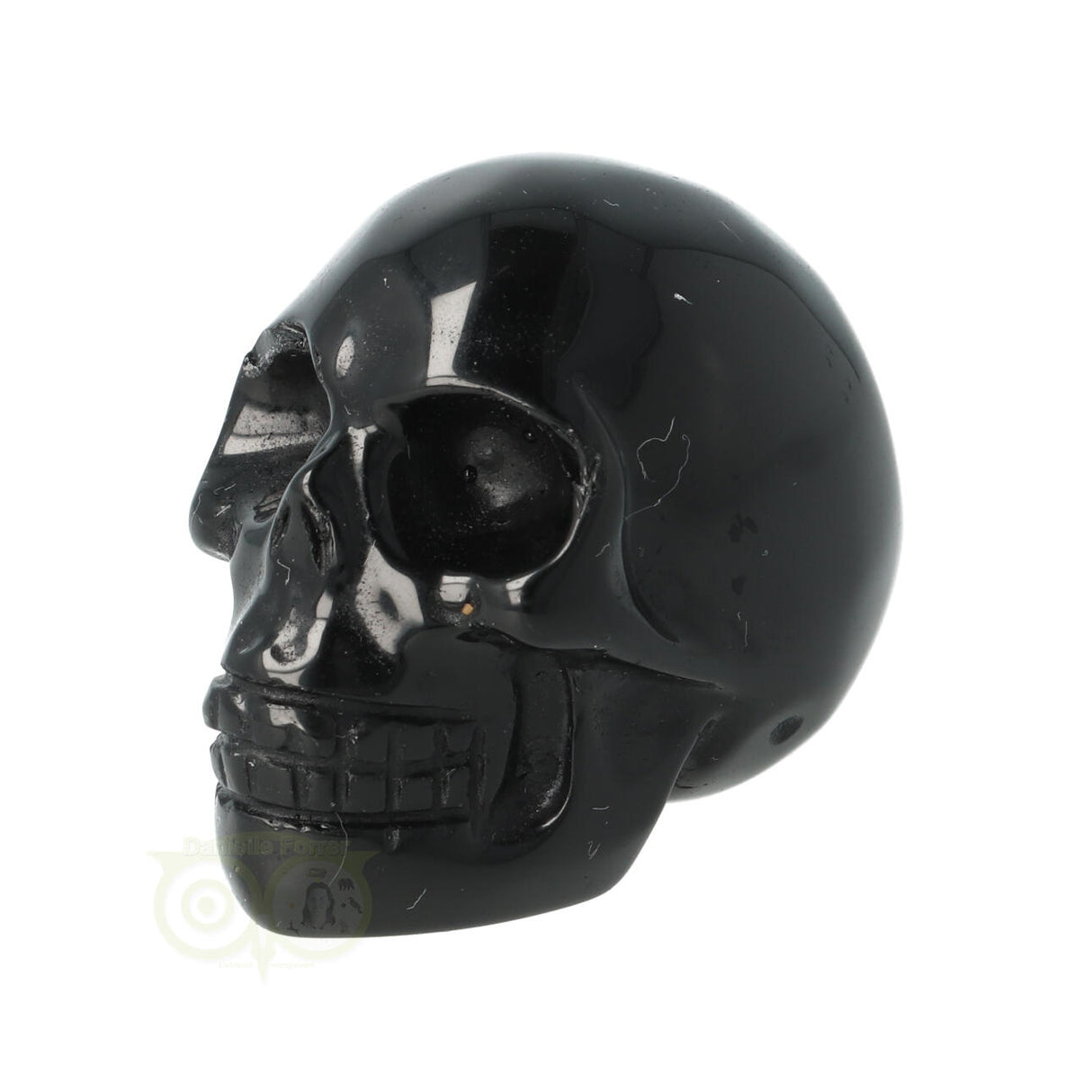 Zwarte Obsidiaan schedel Nr 16