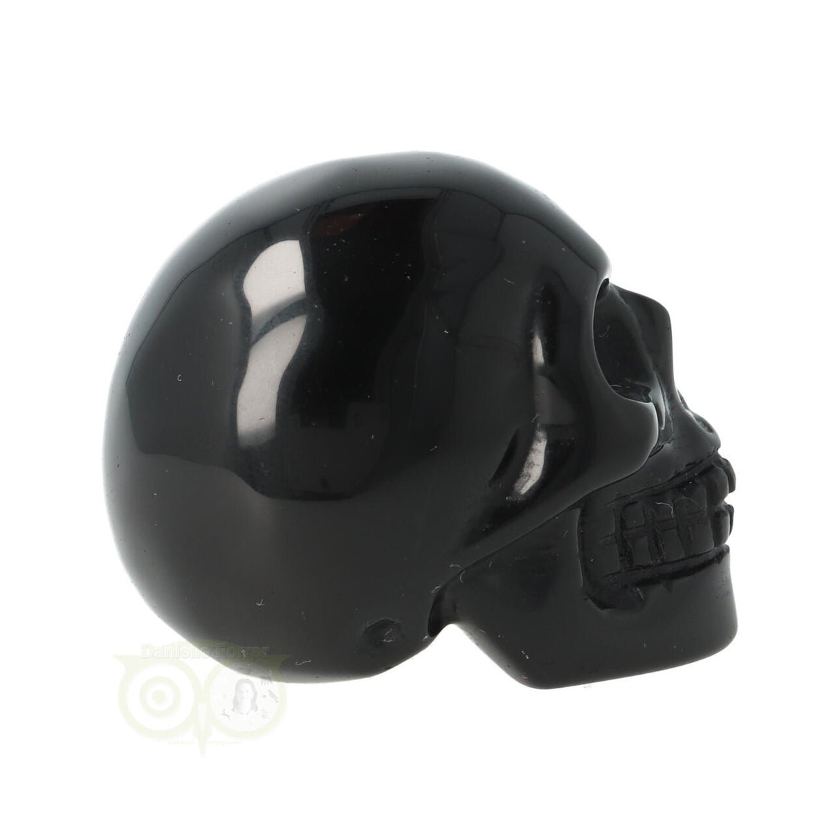 Zwarte Obsidiaan schedel Nr 17