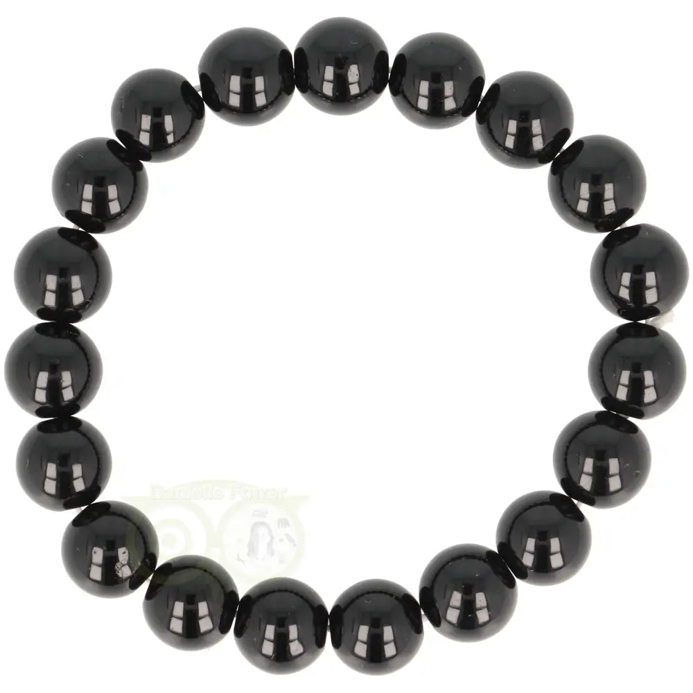 Zwarte Toermalijn armband 10 mm